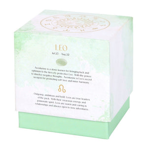 Leo Orange & Bergamot Crystal Zodiac Candle
