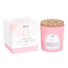 Load image into Gallery viewer, Aries Cedarwood Crystal Zodiac Candle