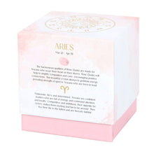 Load image into Gallery viewer, Aries Cedarwood Crystal Zodiac Candle