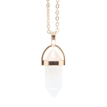 Load image into Gallery viewer, Clear Quartz Crystal Pendant Necklace