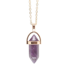 Load image into Gallery viewer, Amethyst Crystal Pendant Necklace