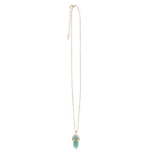 Aventurine Crystal Pendant Necklace