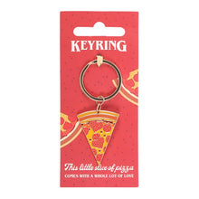 Load image into Gallery viewer, Pizza Slice Keyring