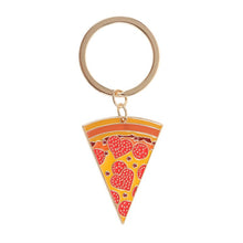 Load image into Gallery viewer, Pizza Slice Keyring