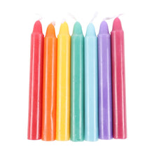 Load image into Gallery viewer, Pack of 14 Unscented Chakra Energy Candles
