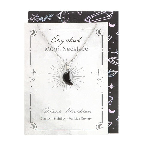 Black Obsidian Necklace on Greeting Card