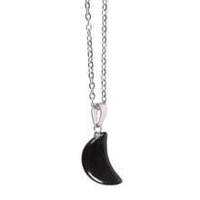 Load image into Gallery viewer, Black Obsidian Necklace on Greeting Card