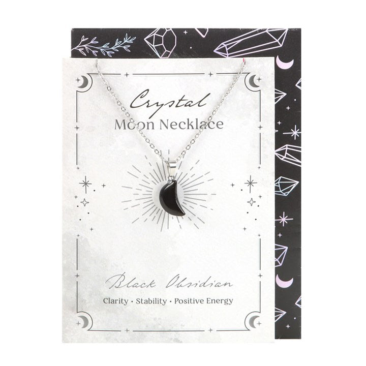 Black Obsidian Necklace on Greeting Card