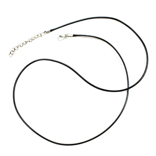Black Braided Rope Necklace