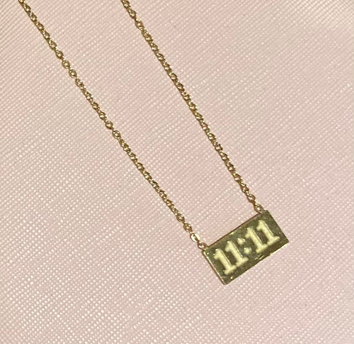 Gold 1111 Angel Number Necklace