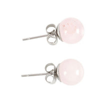 Load image into Gallery viewer, Rose Quartz Crystal Stud Earrings