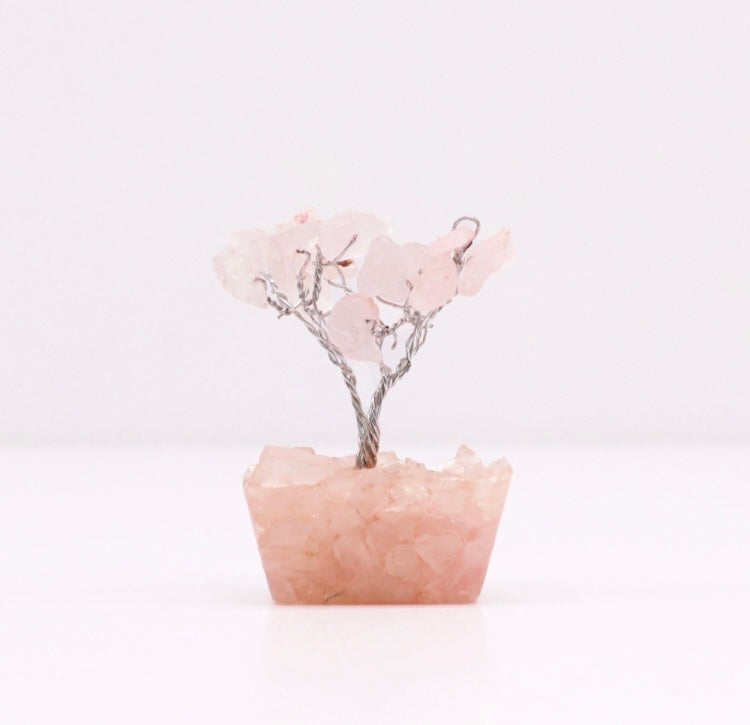 Mini Rose Quartz Crystal Tree