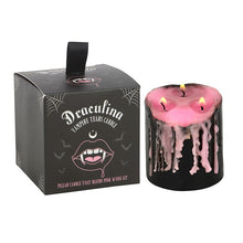 Load image into Gallery viewer, Small Pink Vampire Tears Pillar Candle