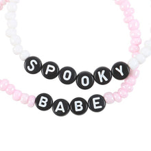 Load image into Gallery viewer, Spooky Babe Beaded Bracelet Set