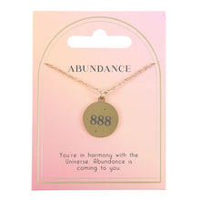 Load image into Gallery viewer, 888 Angel Number Abundance Necklace