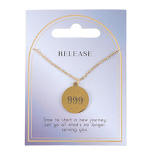 Load image into Gallery viewer, 999 Angel Number Release Necklace