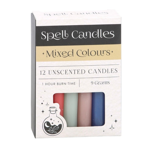 Pack of 12 Mixed Spell Candles