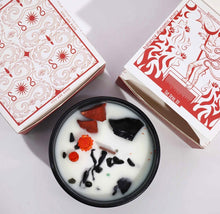 Load image into Gallery viewer, Crystal Flower Candle - The Devil