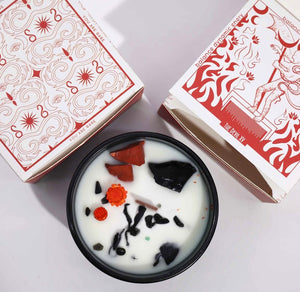 Crystal Flower Candle - The Devil