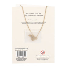 Load image into Gallery viewer, Blue Aura Crystal Mushroom Necklace Greeting Card