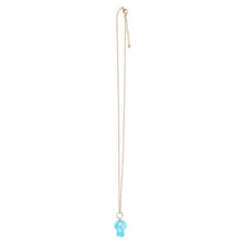 Load image into Gallery viewer, Blue Aura Crystal Mushroom Necklace Greeting Card