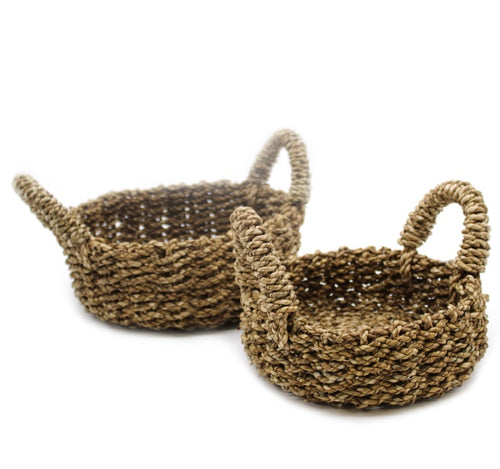 Natural Seagrass Basket Set