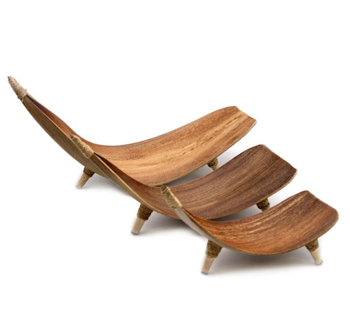 Natural Coconut Leaf Fruit Bowl Set