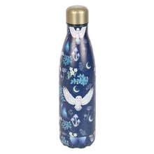 Load image into Gallery viewer, Night Flight Owl Print Metal Water Bottle