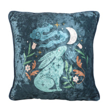 Load image into Gallery viewer, Square Midnight Hare Cushion