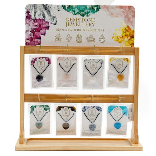 Set of 48 Crystal Heart Necklaces