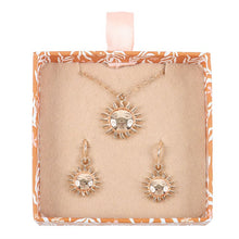 Load image into Gallery viewer, Sun Earring and Necklace Set