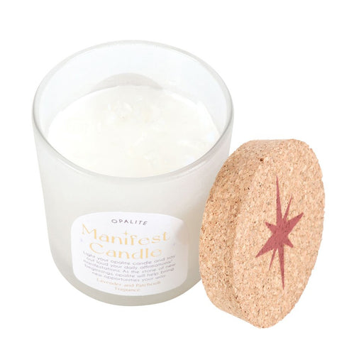 Opalite Lavender & Pathcouli Manifestation Candle
