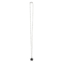 Load image into Gallery viewer, Deadly Nightshade Necklace with Black Obsidian on Greeting Card