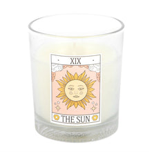 Load image into Gallery viewer, The Sun Vintage Tarot Rose Candle