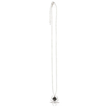 Load image into Gallery viewer, Black Obsidian Spider Pendant Necklace