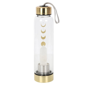 Quartz Moon Phase Glass Bottle