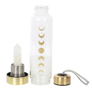 Quartz Moon Phase Glass Bottle