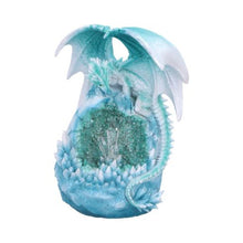 Load image into Gallery viewer, Northern Lights Light Up Dragon Geode Ornament