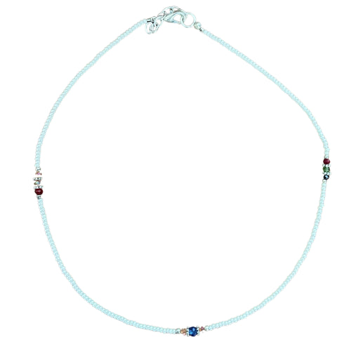 Pearl & Cut Beads Extra Fine Gem Necklace