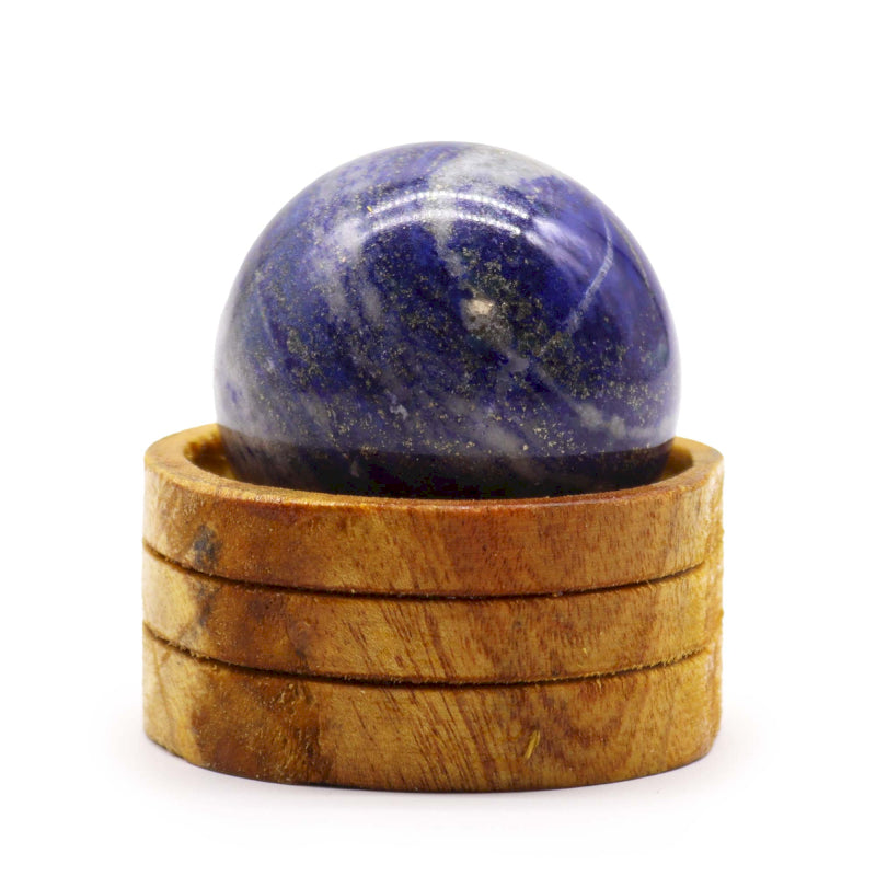 Afghan Lapis Crystal Sphere with Stand 50mm