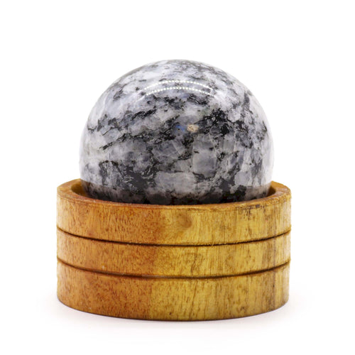 Indian Moonstone Crystal Sphere with Stand 50mm