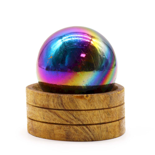 Amethyst Aura Crystal Sphere with Stand 50mm