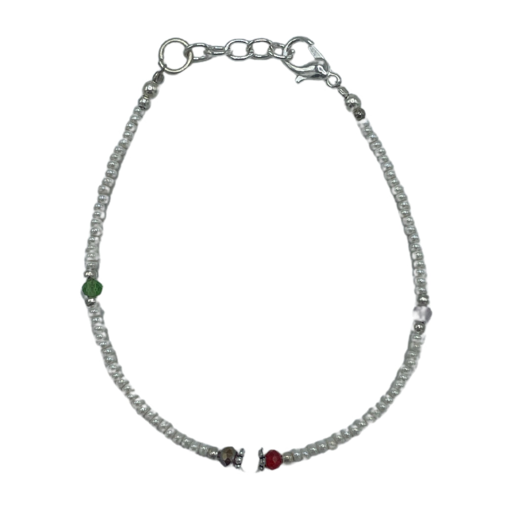 Pearl & Cut Beads Nepalese Extra Fine Gem Bracelet