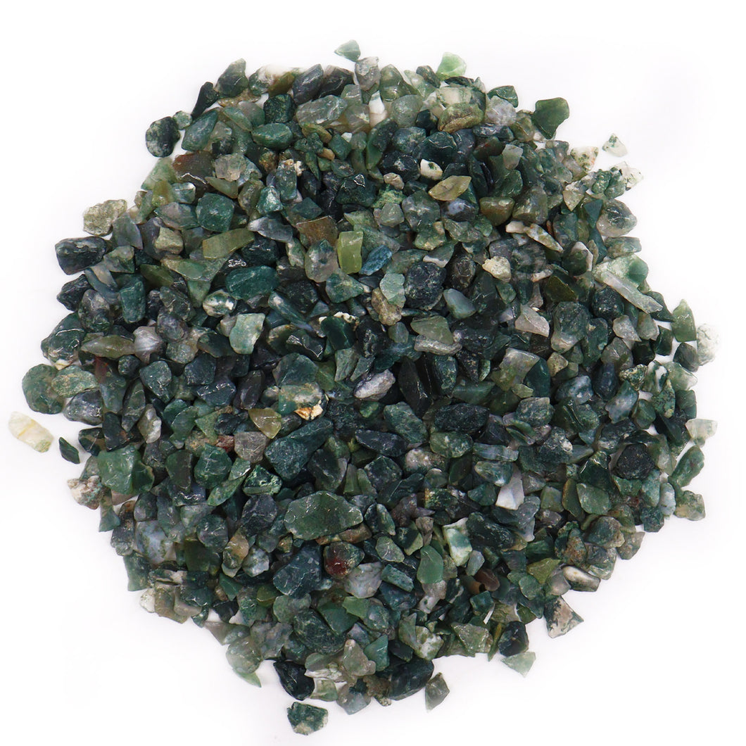 Moss Agate Gemstone Chips
