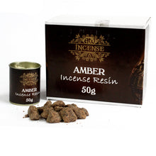 Load image into Gallery viewer, The smoky fragrance produced by burning Amber Resin placed on charcoal disks is quite unique and amazingly evocative.