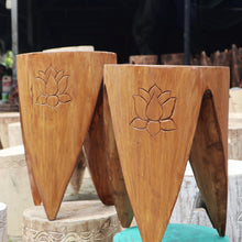 Load image into Gallery viewer, Natural Tribal Table &amp; Stool Set
