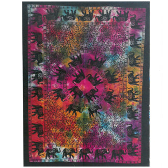 Elephant Mandala Cotton Wall Art