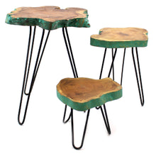 Load image into Gallery viewer, Set of 3 Gamal Wood Plant Stands