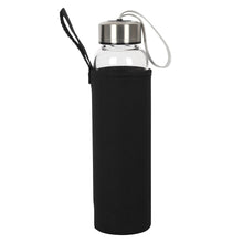 Load image into Gallery viewer, Amethyst Calming Glass Water Bottle