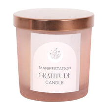 Load image into Gallery viewer, Gratitude Wild Rose Crystal Chip Candle